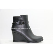 Sexy High Heel Wedges Fashion Leather Women Boots
